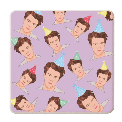 Harry Birthday Party - personalised beer coaster by Laura Lonsdale
