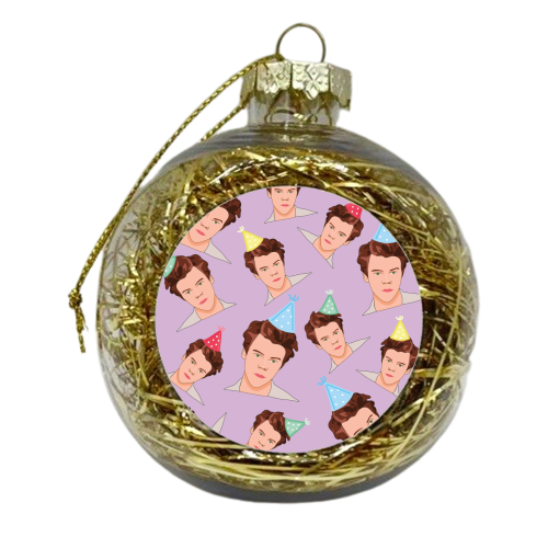 Harry Birthday Party - xmas bauble by Laura Lonsdale