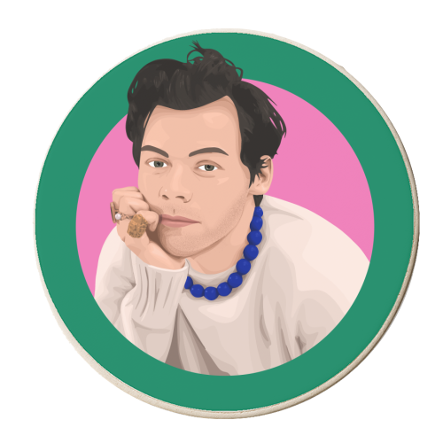 Harry Bold - personalised beer coaster by Pink and Pip
