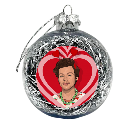 Harry boppers heart tunnel - xmas bauble by The Girl Next Draw