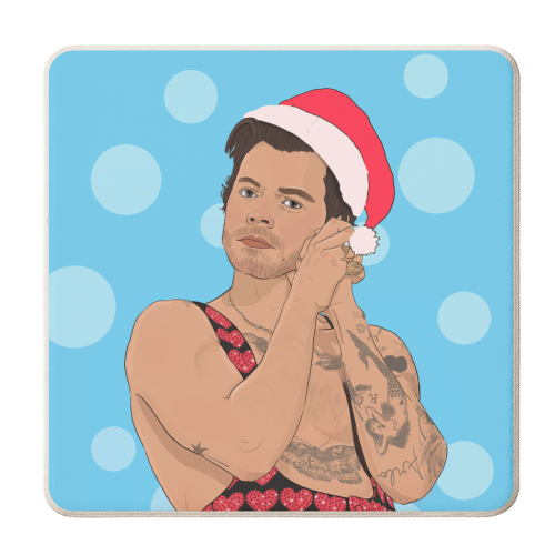 Harry Christmas - personalised beer coaster by The Queer Store