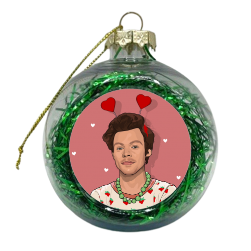Harry heart boppers - xmas bauble by The Girl Next Draw