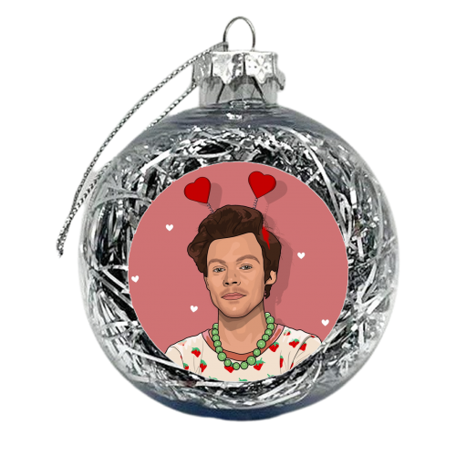 Harry heart boppers - xmas bauble by The Girl Next Draw