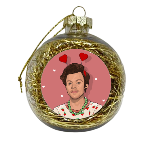 Harry heart boppers - xmas bauble by The Girl Next Draw