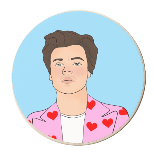 Harry In Love - personalised beer coaster by Eloise