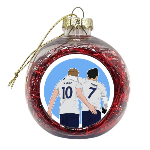 Harry Kane and Son Heung-Min - xmas bauble by Pink and Pip