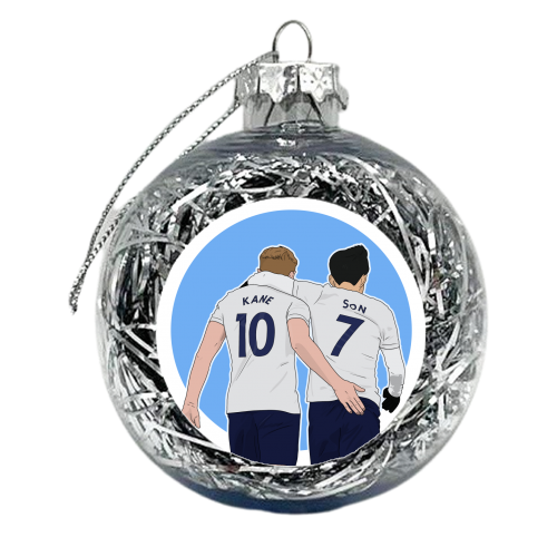 Harry Kane and Son Heung-Min - xmas bauble by Pink and Pip