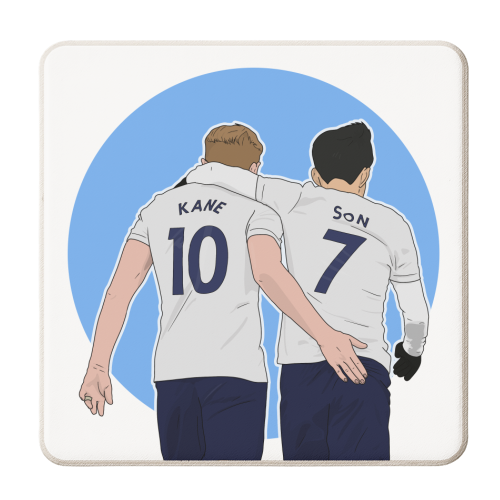 Harry Kane and Son Heung-Min - personalised beer coaster by Pink and Pip