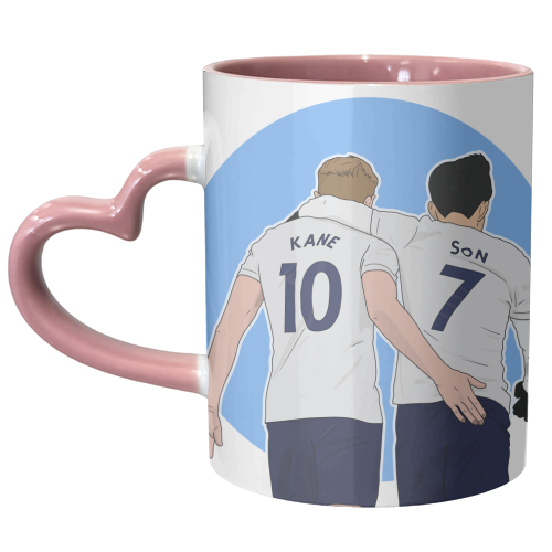 Harry Kane and Son Heung-Min - unique mug by Pink and Pip