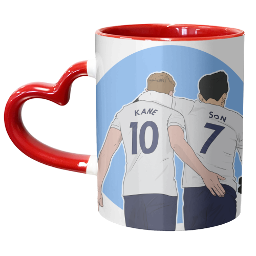 Harry Kane and Son Heung-Min - unique mug by Pink and Pip