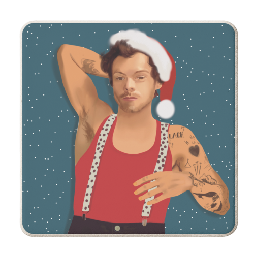 Harry Little Christmas - personalised beer coaster by AbiGoLucky