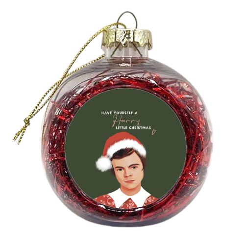 Harry Little Christmas - xmas bauble by Giddy Kipper