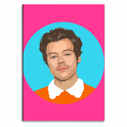 HARRY NEON PINK - personalised A4, A5, A6 notebook by DOLLY WOLFE