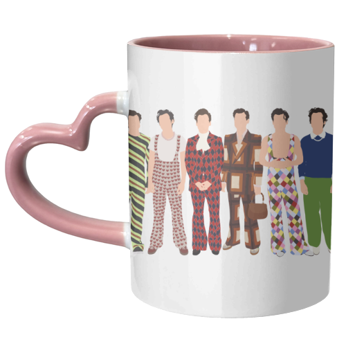 Harry Outfits - unique mug by Pink and Pip