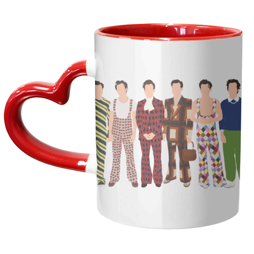 Harry Outfits - unique mug by Pink and Pip