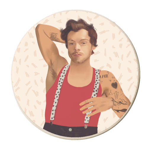 Harry - personalised beer coaster by AbiGoLucky