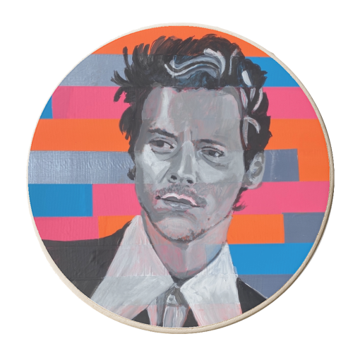 Harry - personalised beer coaster by Kirstie Taylor