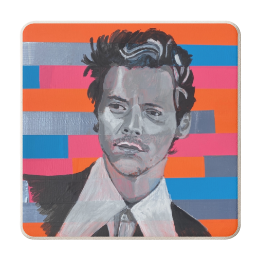 Harry - personalised beer coaster by Kirstie Taylor