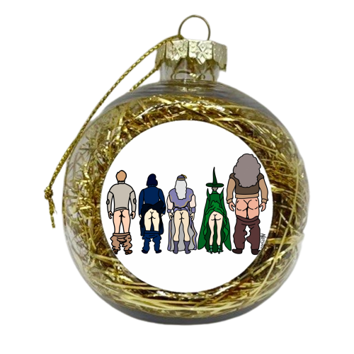 Harry Potter Staff - xmas bauble by Notsniw Art