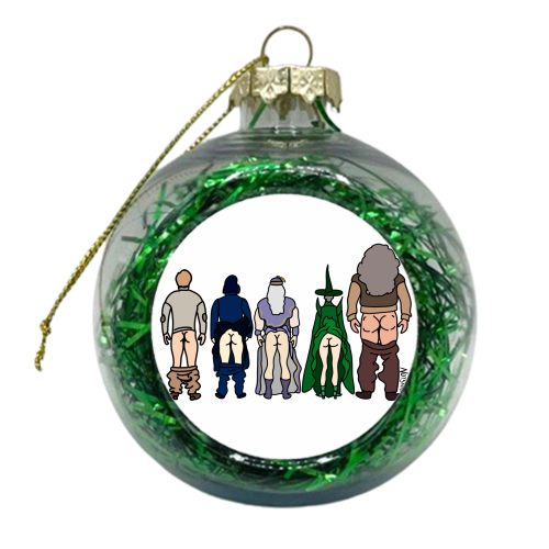 Harry Potter Staff - xmas bauble by Notsniw Art