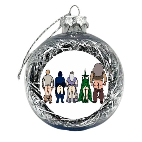 Harry Potter Staff - xmas bauble by Notsniw Art