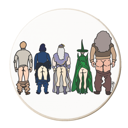 Harry Potter Staff - personalised beer coaster by Notsniw Art