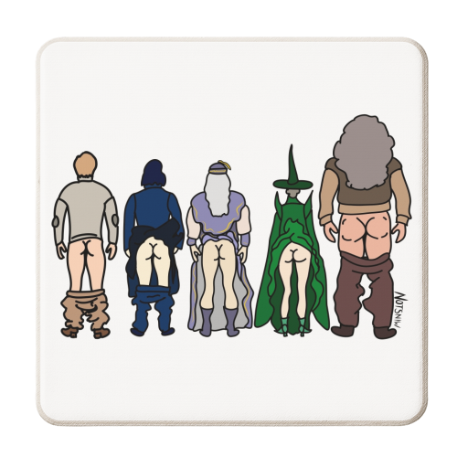 Harry Potter Staff - personalised beer coaster by Notsniw Art