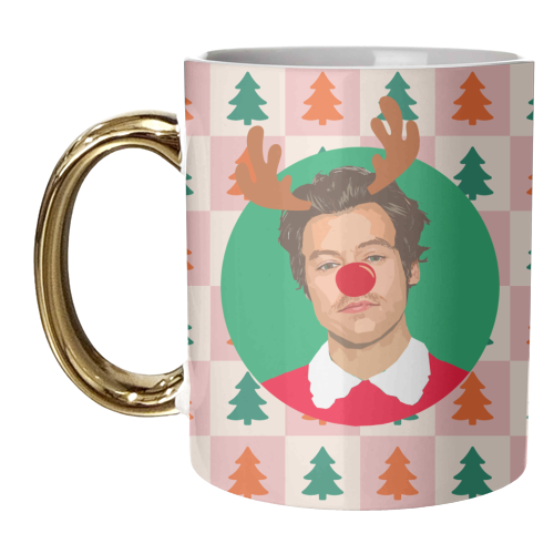 Harry Reindeer - unique mug by DOLLY WOLFE