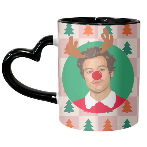 Harry Reindeer - unique mug by DOLLY WOLFE