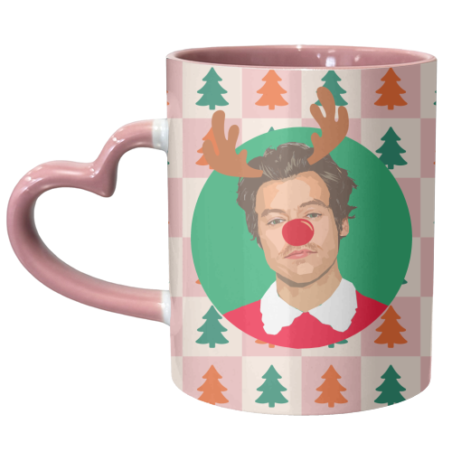 Harry Reindeer - unique mug by DOLLY WOLFE
