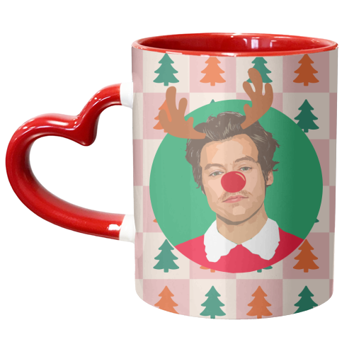 Harry Reindeer - unique mug by DOLLY WOLFE