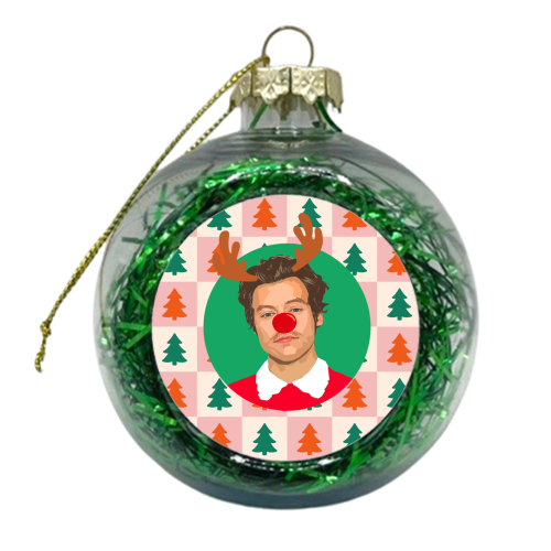 Harry Reindeer - xmas bauble by DOLLY WOLFE