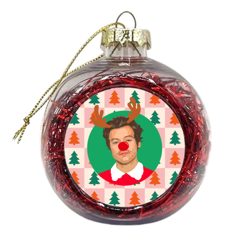 Harry Reindeer - xmas bauble by DOLLY WOLFE