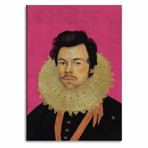Harry Renaissance Painting Pink - personalised A4, A5, A6 notebook by AbiGoLucky