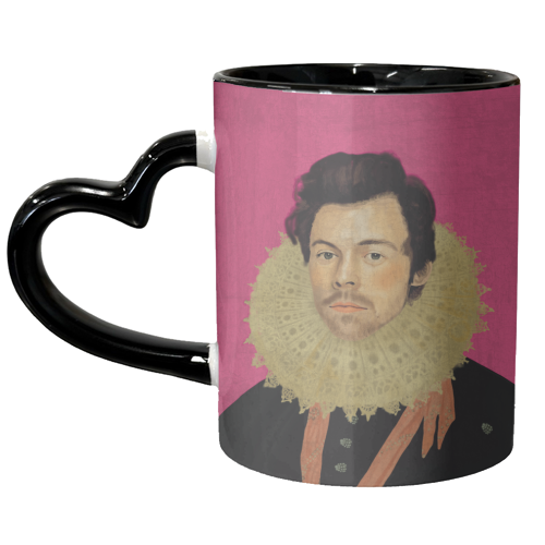 Harry Renaissance Painting Pink - unique mug by AbiGoLucky