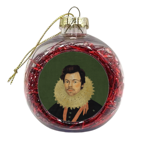 Harry Renaissance Portrait - xmas bauble by AbiGoLucky
