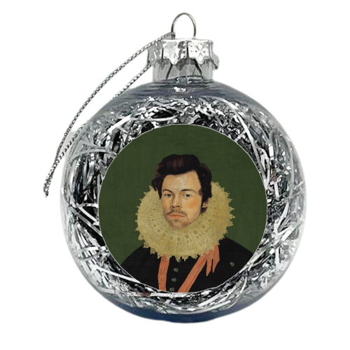 Harry Renaissance Portrait - xmas bauble by AbiGoLucky