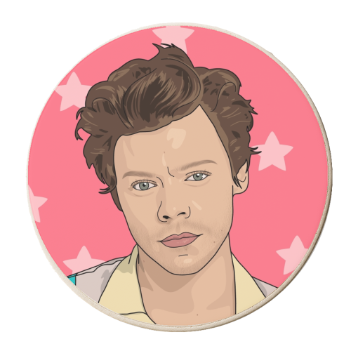 Harry Star Print - New Styles - personalised beer coaster by The Girl Next Draw