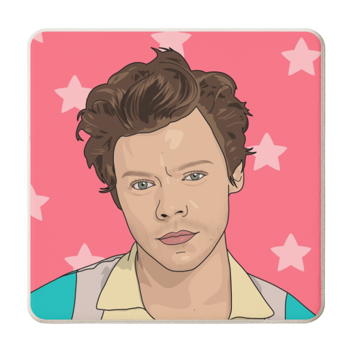 Harry Star Print - New Styles - personalised beer coaster by The Girl Next Draw