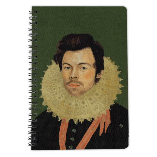 Harry Renaissance Portrait - personalised A4, A5, A6 notebook by AbiGoLucky