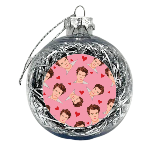 Harry Valentine's Day - xmas bauble by Laura Lonsdale