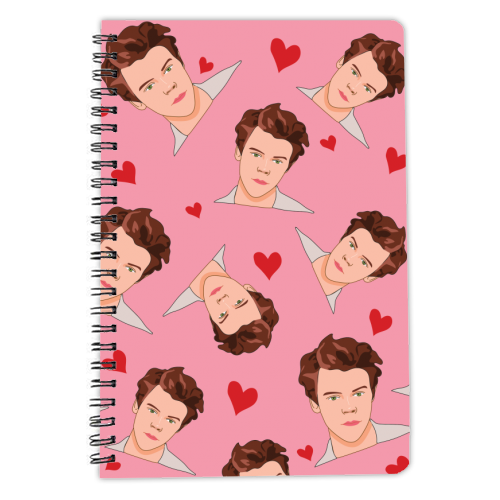 Harry Valentine's Day - personalised A4, A5, A6 notebook by Laura Lonsdale