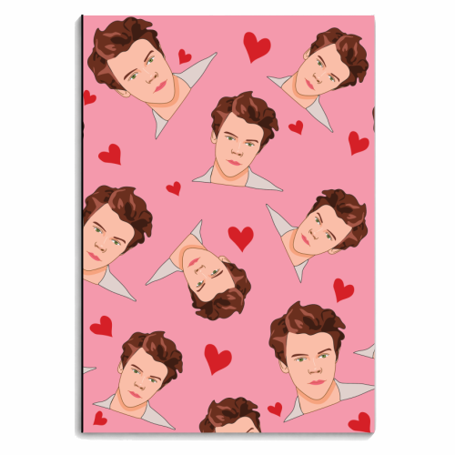 Harry Valentine's Day - personalised A4, A5, A6 notebook by Laura Lonsdale