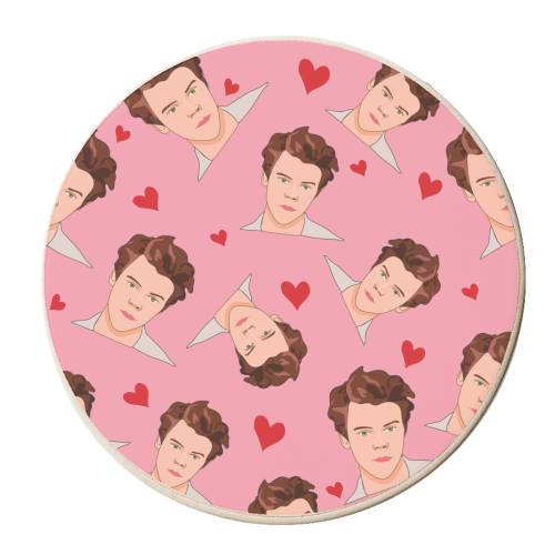 Harry Valentine's Day - personalised beer coaster by Laura Lonsdale