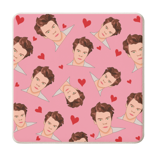 Harry Valentine's Day - personalised beer coaster by Laura Lonsdale