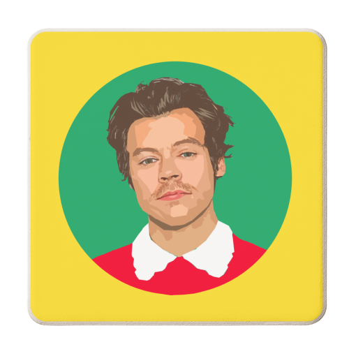 HARRY YELLOW - personalised beer coaster by DOLLY WOLFE