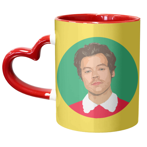 HARRY YELLOW - unique mug by DOLLY WOLFE