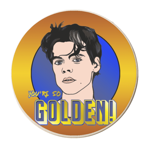 Harry, You're So Golden - personalised beer coaster by Bite Your Granny