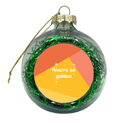 Harry's Golden - xmas bauble by The Yellow Box