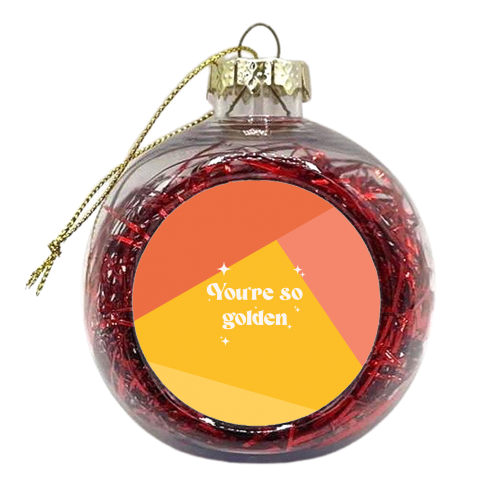 Harry's Golden - xmas bauble by The Yellow Box